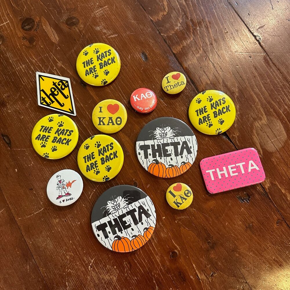 Collection of vintage Kappa Alpha Theta Pins